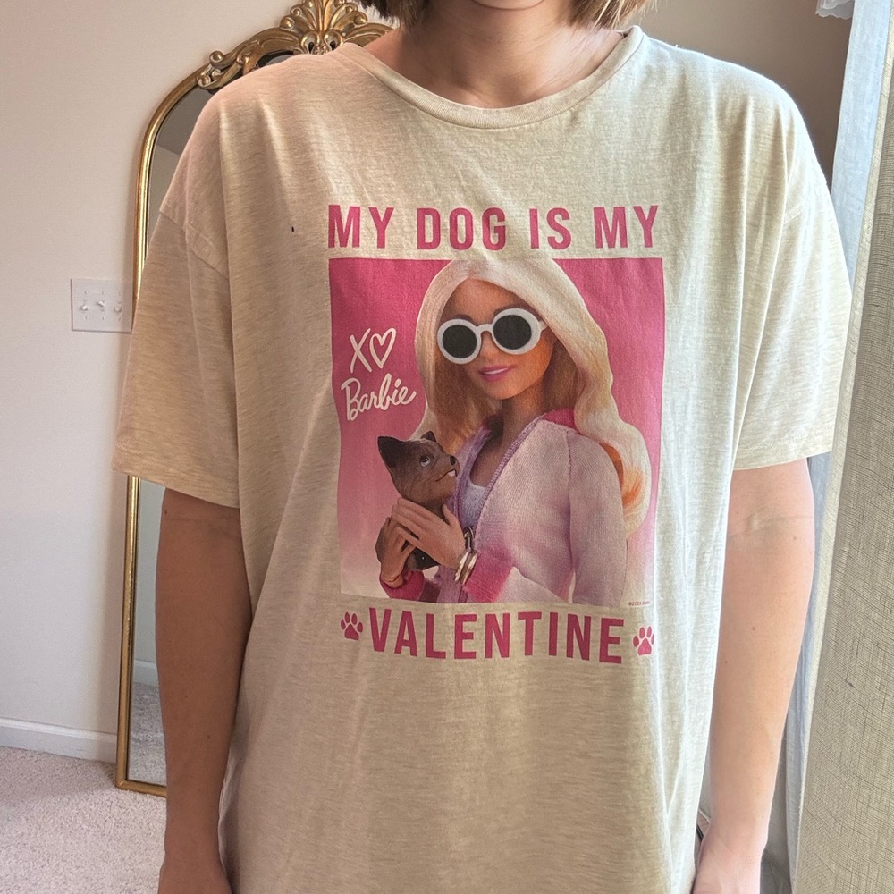 Barbie my dog is my valentine Graphic Tee